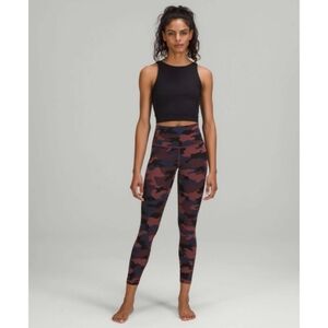 Lululemon Wunder Under High-Rise Camo Smoky Red Night Sea multi